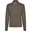 ESKADRON Zip Shirt Knit – szarobrązowy