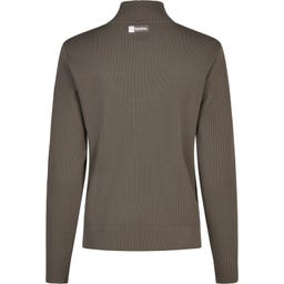 ESKADRON Zip Shirt Knit – szarobrązowy