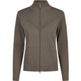 ESKADRON Zip-Shirt Knit, graubraun