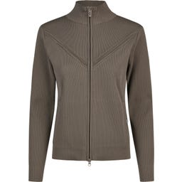 ESKADRON Zip Shirt Knit – szarobrązowy