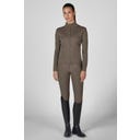 ESKADRON Zip Shirt Knit – szarobrązowy