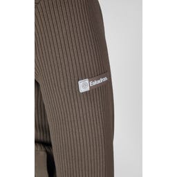 ESKADRON Zip Shirt Knit – szarobrązowy