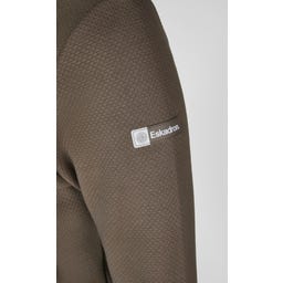 ESKADRON Zip Shirt Fleece – szarobrązowy