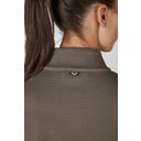 ESKADRON Zip Shirt Fleece – szarobrązowy
