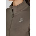 ESKADRON Zip Shirt Fleece – szarobrązowy