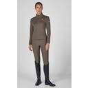 ESKADRON Zip Shirt Fleece – szarobrązowy