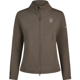 ESKADRON Zip Shirt Fleece – szarobrązowy