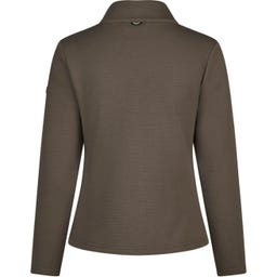 ESKADRON Zip Shirt Fleece – szarobrązowy