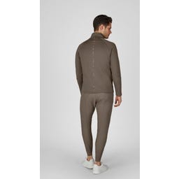 ESKADRON Zip Shirt Male – szarobrązowy