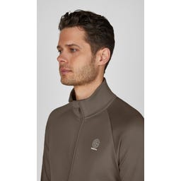 ESKADRON Zip Shirt Male – szarobrązowy