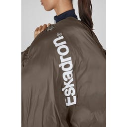 ESKADRON Parka Quilt – szarobrązowa