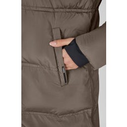 ESKADRON Parka Quilt – szarobrązowa