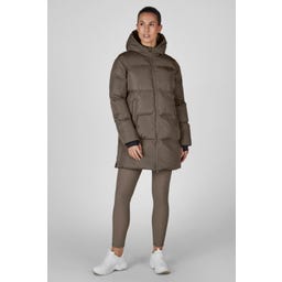 ESKADRON Parka Quilt – szarobrązowa