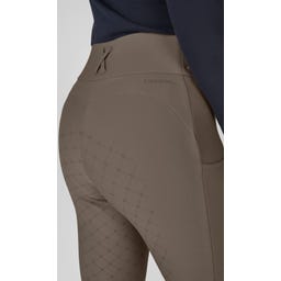 Legginsy jeździeckie Cosy FG – szarobrązowe