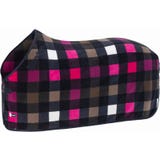 Coperta Antisudore FLEECE STAMP, Blu-Bianco-Grigio-Marrone-Lipstick