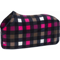 Zweetdeken Fleece Stamp - Blauw-Wit-Grijsbruin-Lipstick