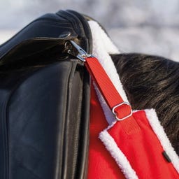 QHP Brustriemen Weihnachten, Rot