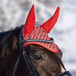 Ohrenhaube Weihnachten Print, Jolly Stripe, FULL