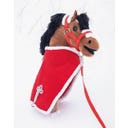 QHP Halfter-Set Weihnachten Hobby Horse, Rot