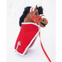 QHP Halfter-Set Weihnachten Hobby Horse, Rot