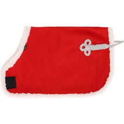 QHP Fleecedecke Weihnachten Hobby Horse, Rot