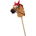 QHP Ohrenhaube Weihnachten Hobby Horse, Rot