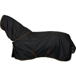 Bucas Irish Turnout 150 + Neck Set Black/Gold - 145 cm