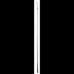 Найлонов камшик за дресура с дръжка FLECK, 100 см - чернo