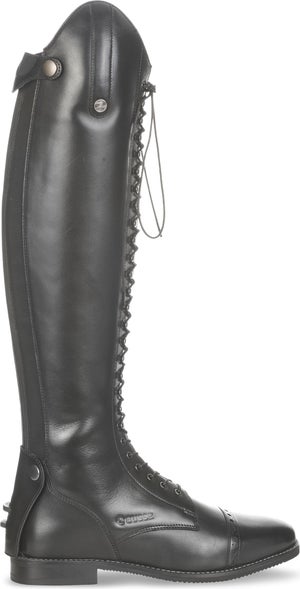 Bottes D'équitation Pour Femme - Mollet Extra Large, Hauteur Genou, Double Boucle Rétro, Semelle Caoutchouc, Fermeture éclair Latérale