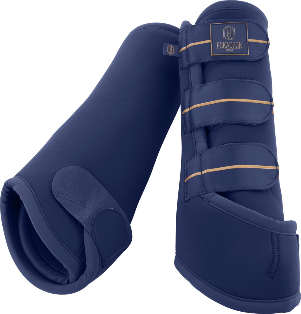 Eskadron Ghette Pro Dressage Front – Neoprene Forato, 360° Di Movimento, Taglia 25 H/W, Black Dynamic