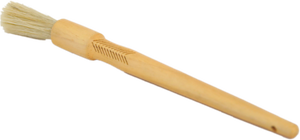 Brosse à Sabot Grooming Deluxe En Palmyra Huilé - Poignée En Bois, 240x57x18 Mm, Pour Chevaux