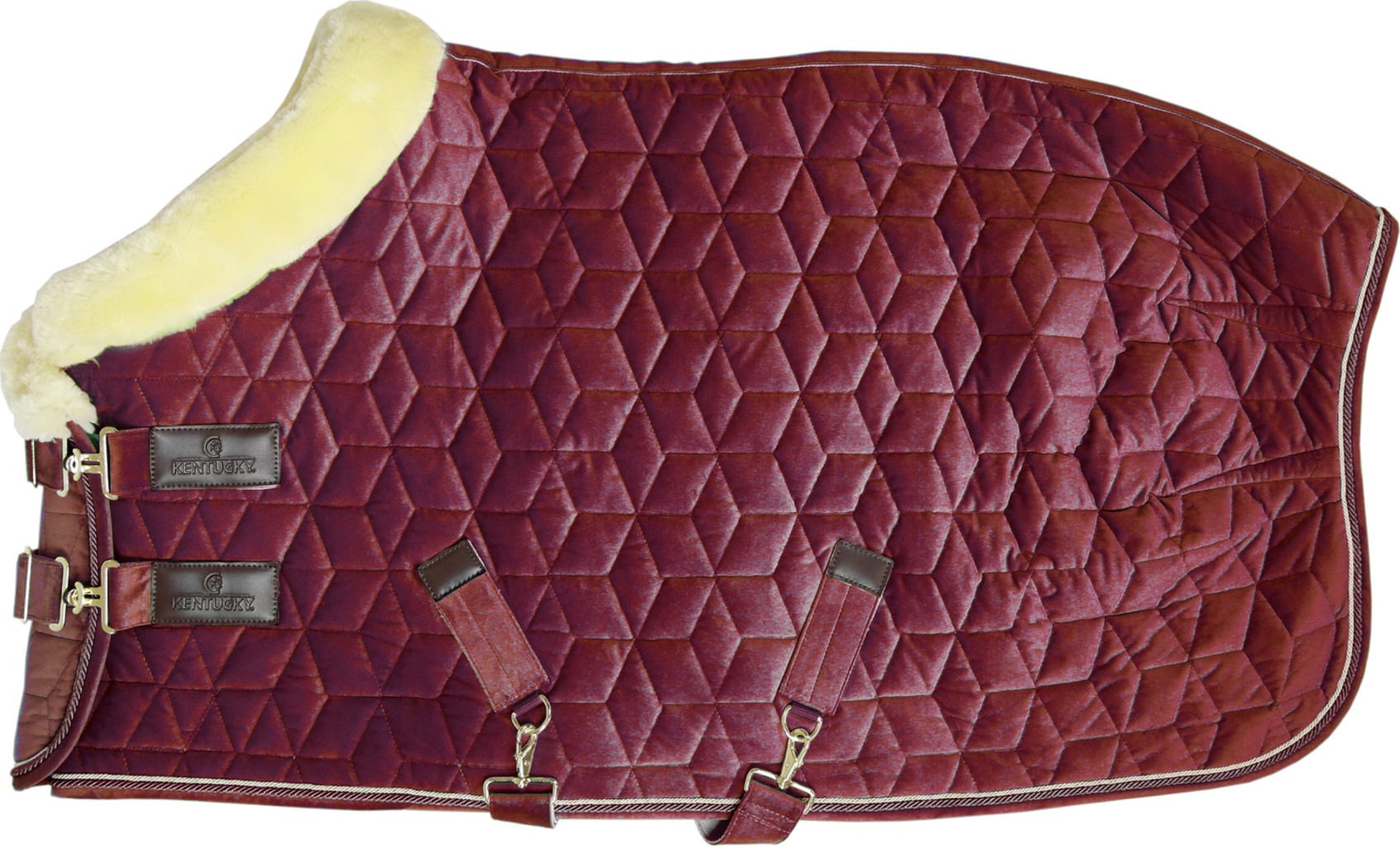 Kentucky Horsewear Turnierdecke Velvet Bordeaux EquusVitalis 