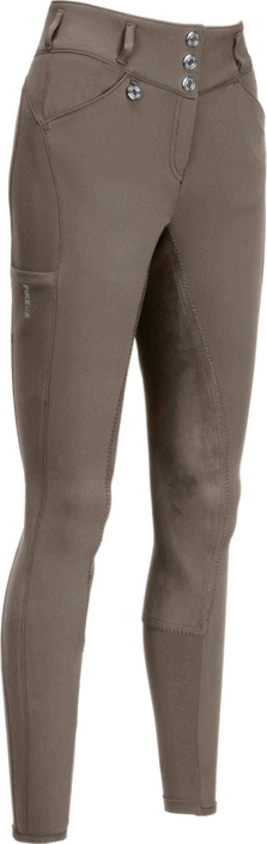 PIKEUR Pantalon D'Équitation High Waist Fullgrip - Dark Shadow 40 869212 Fr